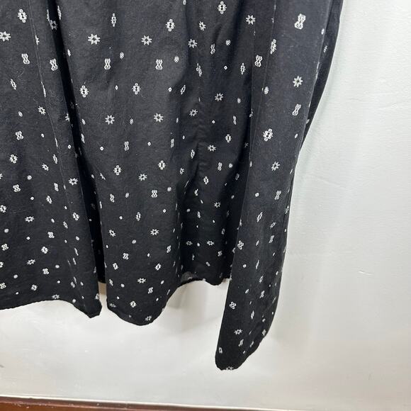 Torrid Black Midi Poplin Collared Shirtdress - Picture 4 of 9